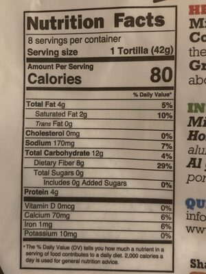 TORTILLA, Flour, 8", La Real, Fagitas, 8 ct   