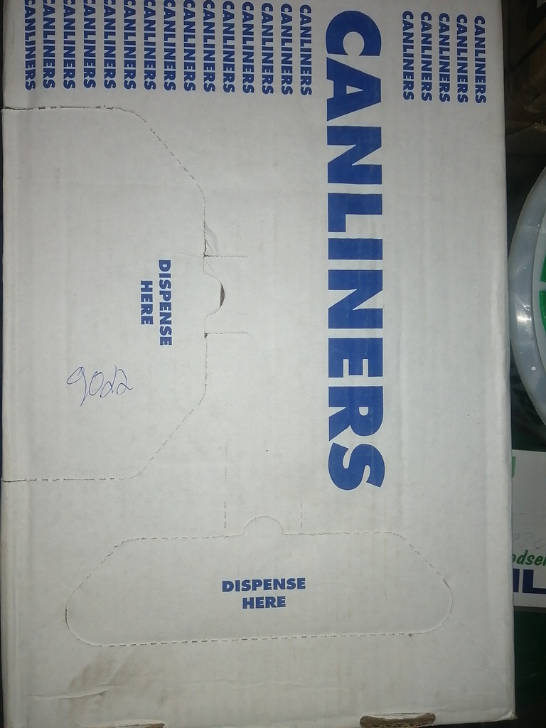 CAN LINERS, Black, #X7658QK, 38-58 gal, 100 ct /-cs