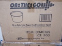 CUP, 16 oz, Paper, Hot, White,  On The Go, 20-25 ct 