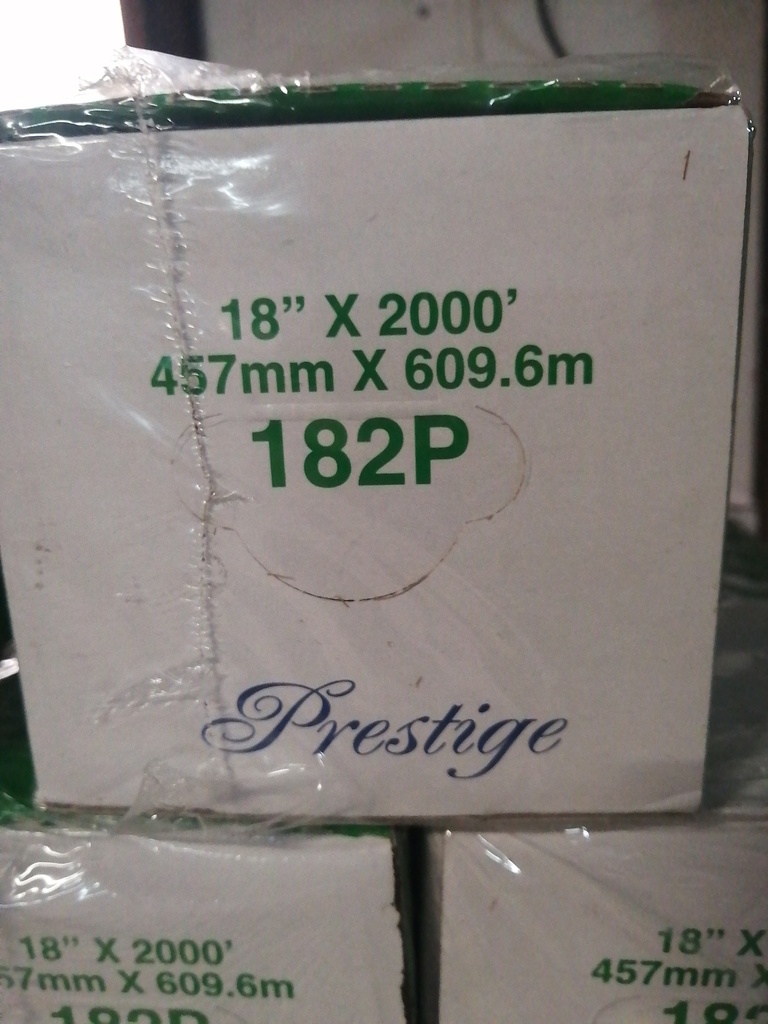 FILM WRAP, Clear, Prestige, 18" x 2000 ft