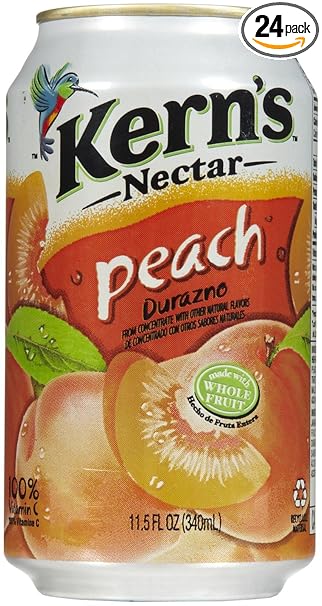 PEACH, Nectar, Soda, Can, 11.5 oz 24 can/cs