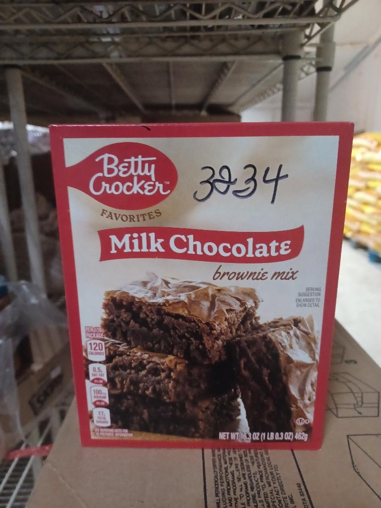 BROWNIE MIX, Milk Chocolate, Betty Crocker, 12-16.3 oz