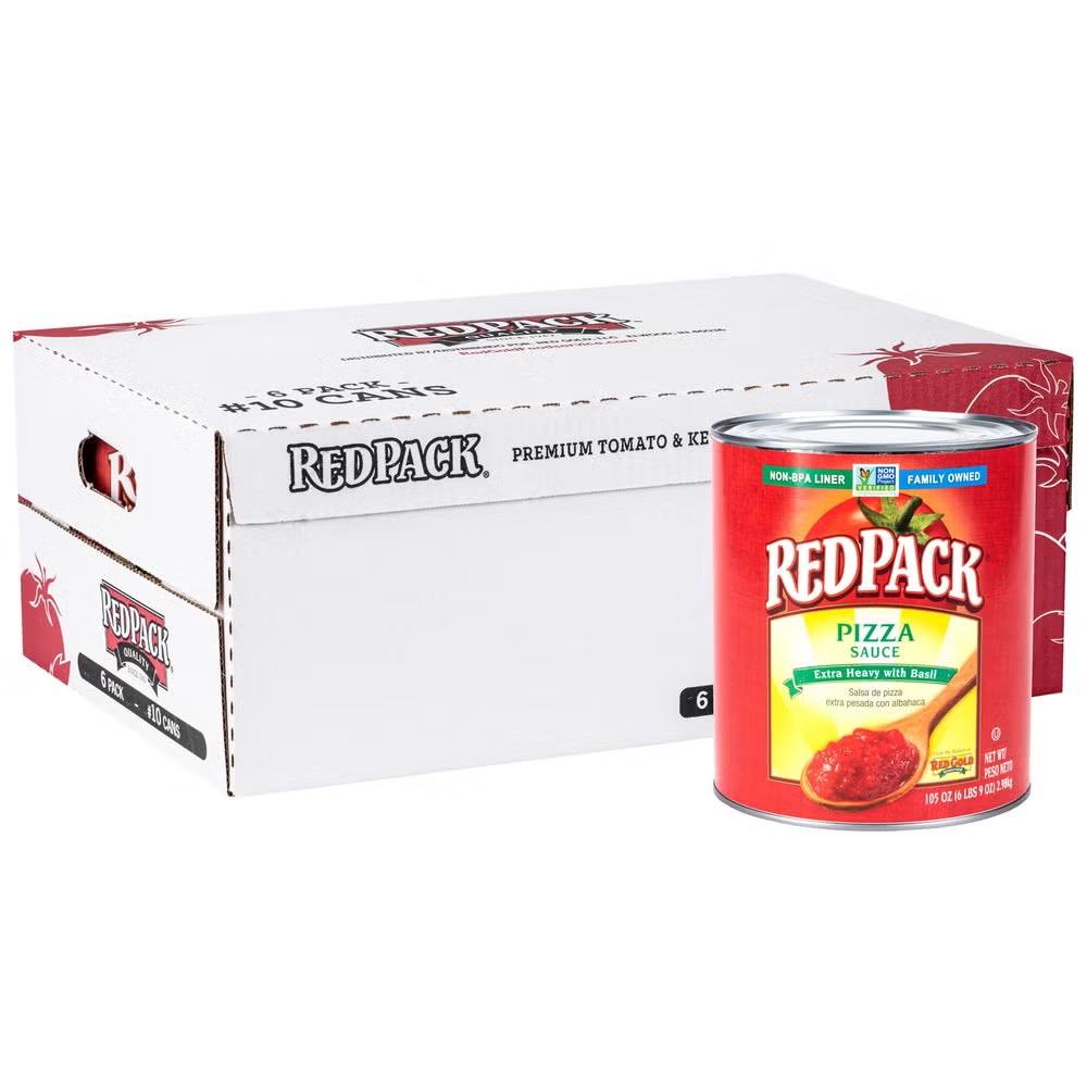 SAUCE, Pizza, Tomato, Red Pack, 6-6 lb