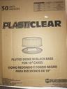 TO GO, Cont., 10", With Lid, W/Black Base, Plastic Clear, 50 ct /-cs