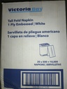NAPKIN, Beverage, White, 1Ply, Embossed, Victoria Bay, 10000 ct  