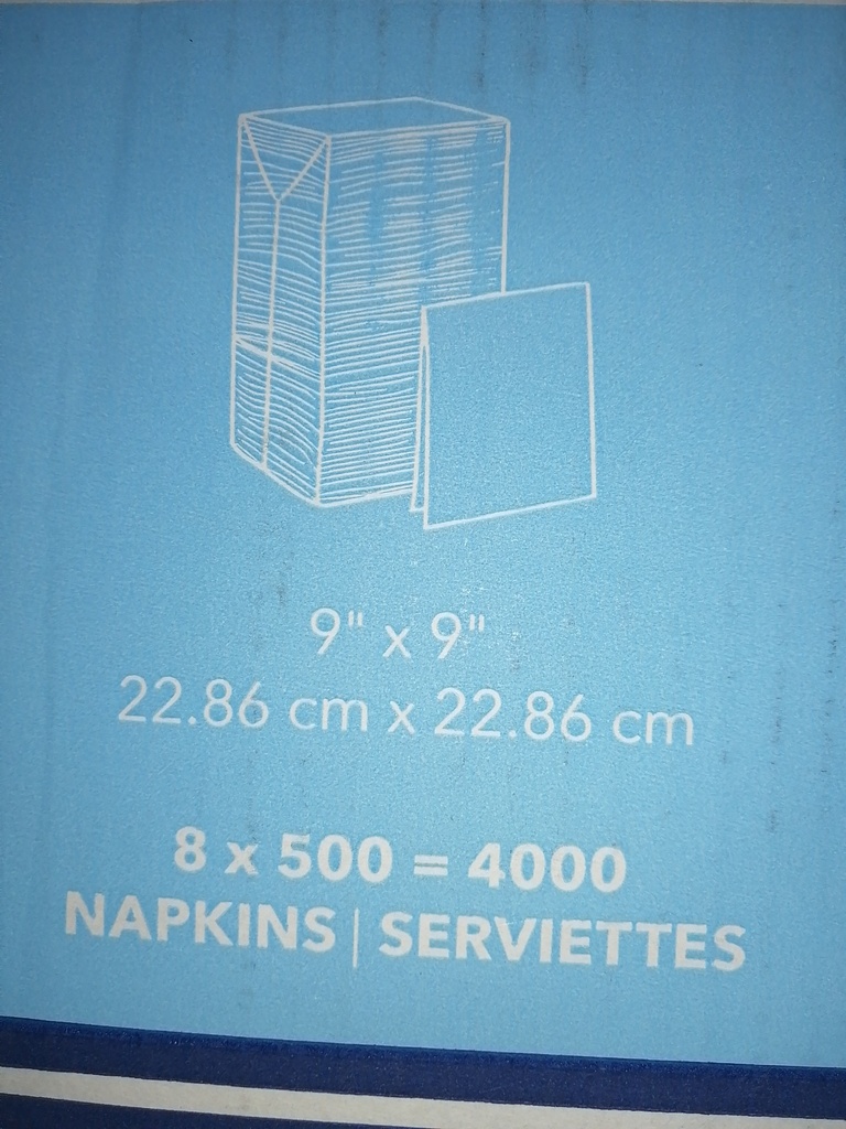 NAPKIN, Beverage, White, 1Ply, Victoria Bay, 4000 ct 