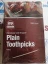 TOOTH PICKS, Round, Wood, wrapped, 2.5", Royal, 1000 ct 