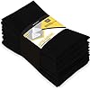 NAPKIN SPUN, Polyester, Black, 20''x20'' /-cs