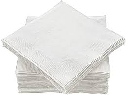 NAPKIN, Beverage, White, Cameo, 24-50 ct