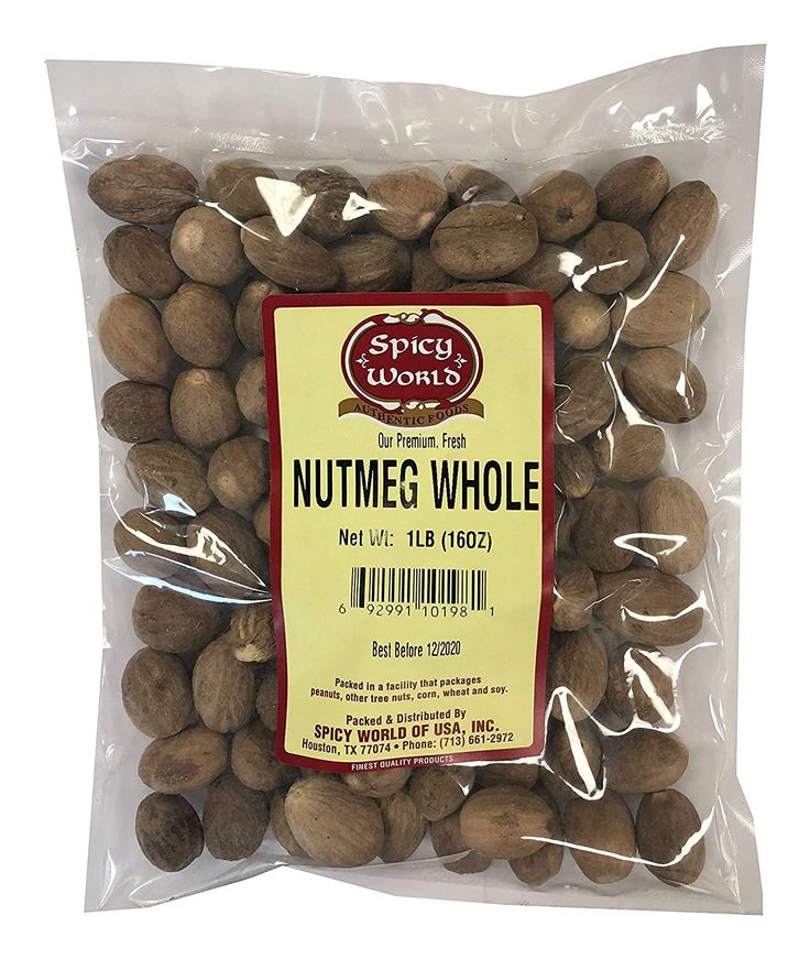 NUTMEG, Whole, Spice, Spice World, 1 lb