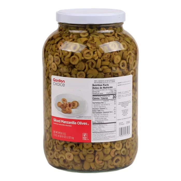OLIVES, Sliced, Manzanilla, Gordon Choice, 4-73 oz 