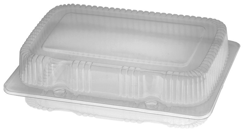 TO GO, Cont., PC-731, Plastic, Clear, Bandeja, Hinged-Lid, Plastifar, 500 ct /-cs