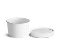 TO GO, Cup, 8 oz, Paper, White, With Lid, #71842, Victoria Bay, 250 ct /-cs