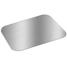 TO GO, Cont., Lid, Oblong 2.25 lb, Silver/ White Laminated, VB0788, Victoria Bay, 500 ct /-CS
