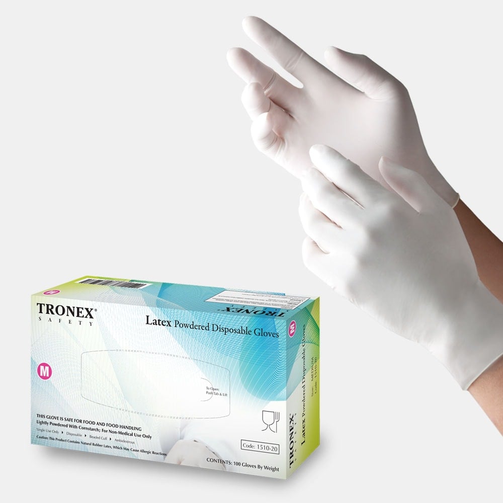 GLOVES, Latex, Large, Tronex, 10-100 ct 