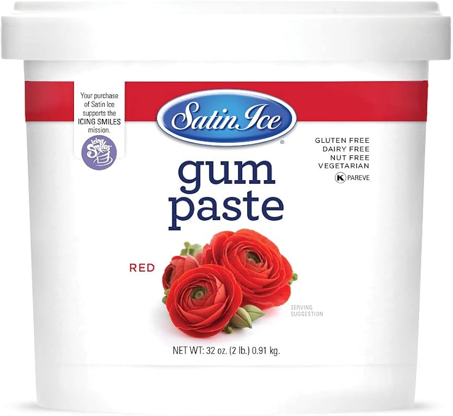 GUM, Paste, Red, Satin Ice, 2 lb