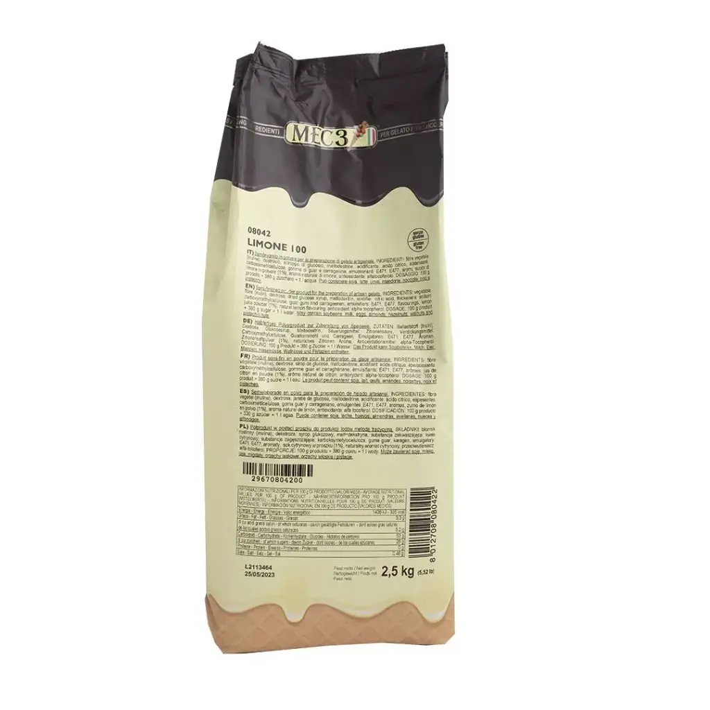 PASTE, Limone 100,  08042, MEC3, 4-5,52 LB