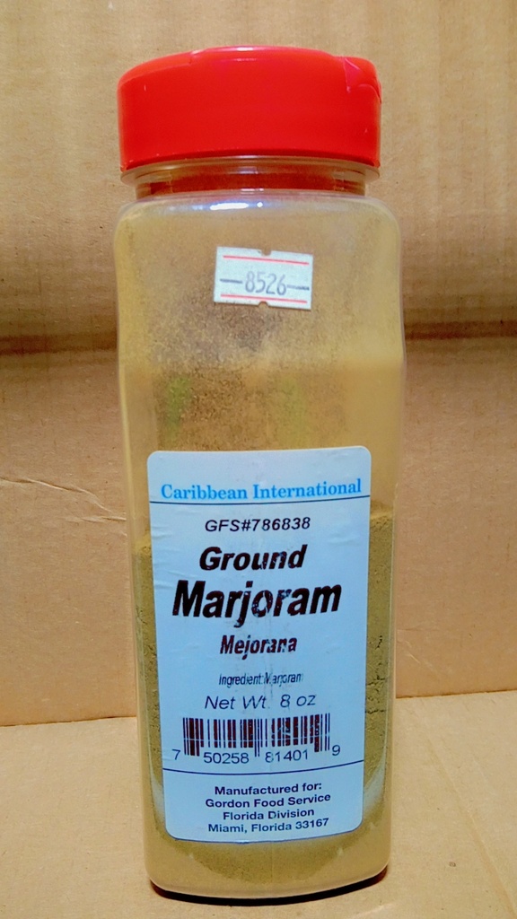 MARJORAM, Ground, Mejorana, Caribbean International, 8oz