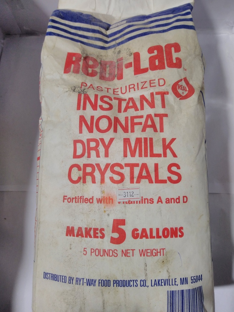 MILK, Dry, Crystals, Instant, Non Fat, Redi-Lac 5 lb