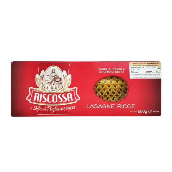 PASTA, Lasagna, Di Grano Duro, Riscossa, 1.1 lb 