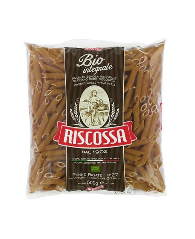 PASTA, Penne Rigate, #27, Bio Intégrale, Riscossa, 1.1 lb
