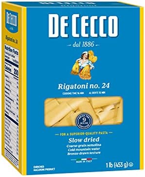 PASTA, Rigatoni, #24, De Cecco, 1 lb 