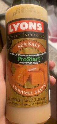 SAUCE, Caramel, Sea Salt, Lyons, 16 oz