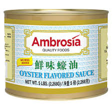 SAUCE, Oyster, Quality Foods, Ambrosia, 6-5 lb