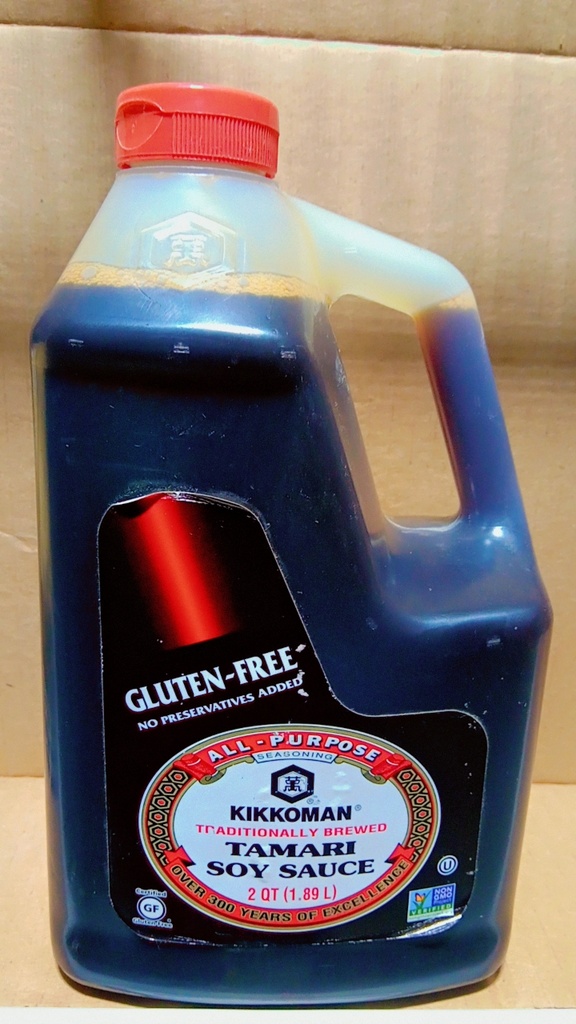SAUCE, Tamari Soy, Gluten-Free, Kikkoman, 6-1.89 L