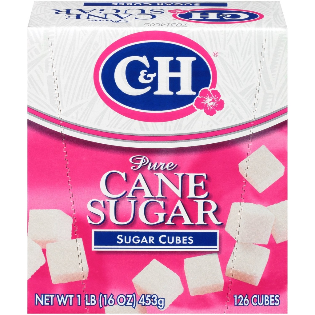 SUGAR, White, Pure, Cubes, C&H, 16 oz  