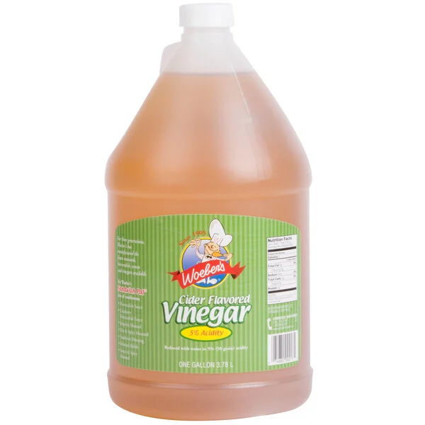 VINEGAR, Cider Flavored, Woeber's, 4-1 gal