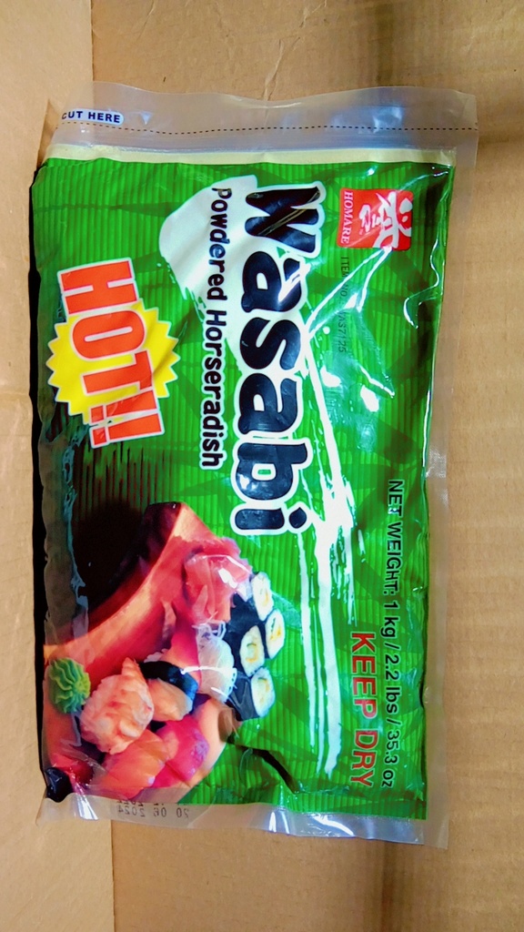 WASABI, Horseradish, Powder, Spice, Homare, 2.2 lb
