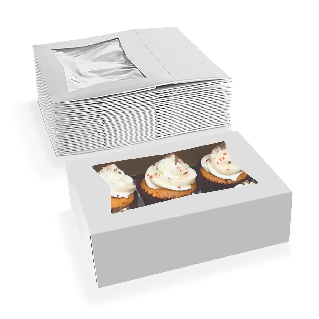 BOX, Cake, White, # 24003, Carton, 8"x5.75x2.5", Southern Champion Tray 200 ct /-cs