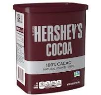 COCOA, Powder, Natural, Unsweetened, Hershey's, 23 oz 
