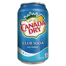 CLUB SODA, Can, Canada Dry 12 oz 