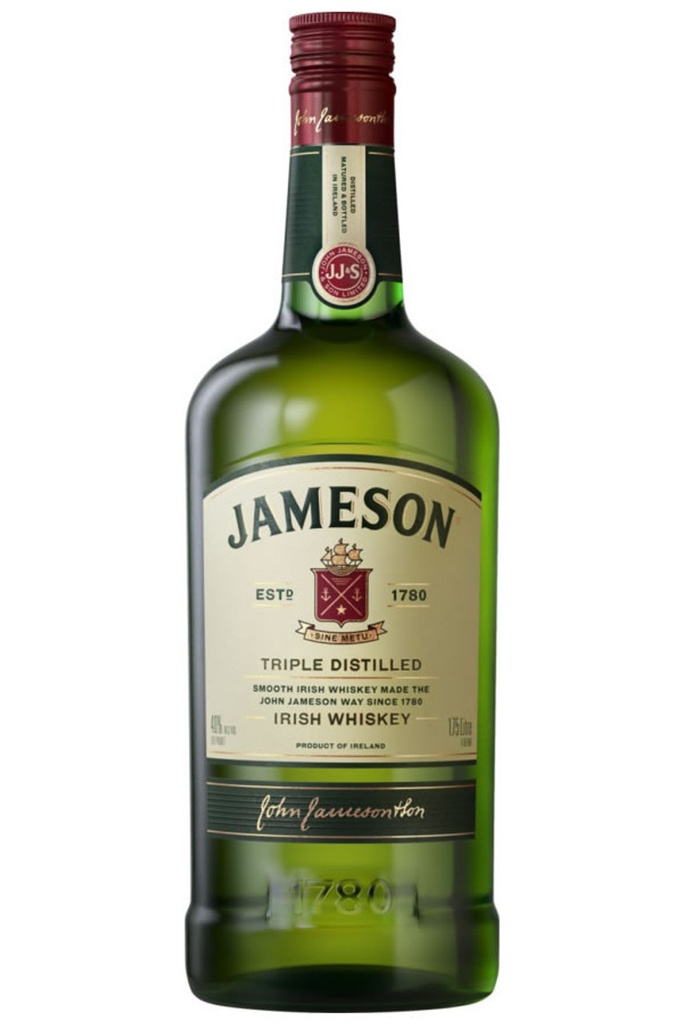 WHISKEY, Irish, Triple, Distilled, 1780, Jameson, 1.75 lt