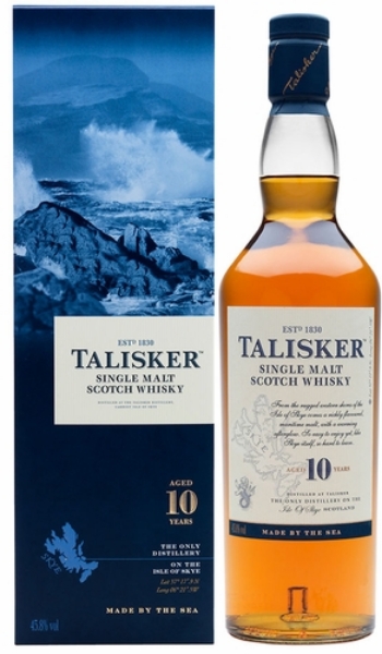 WHISKEY, Malt Scotch, 10 Years, Talisker, 750 ml 