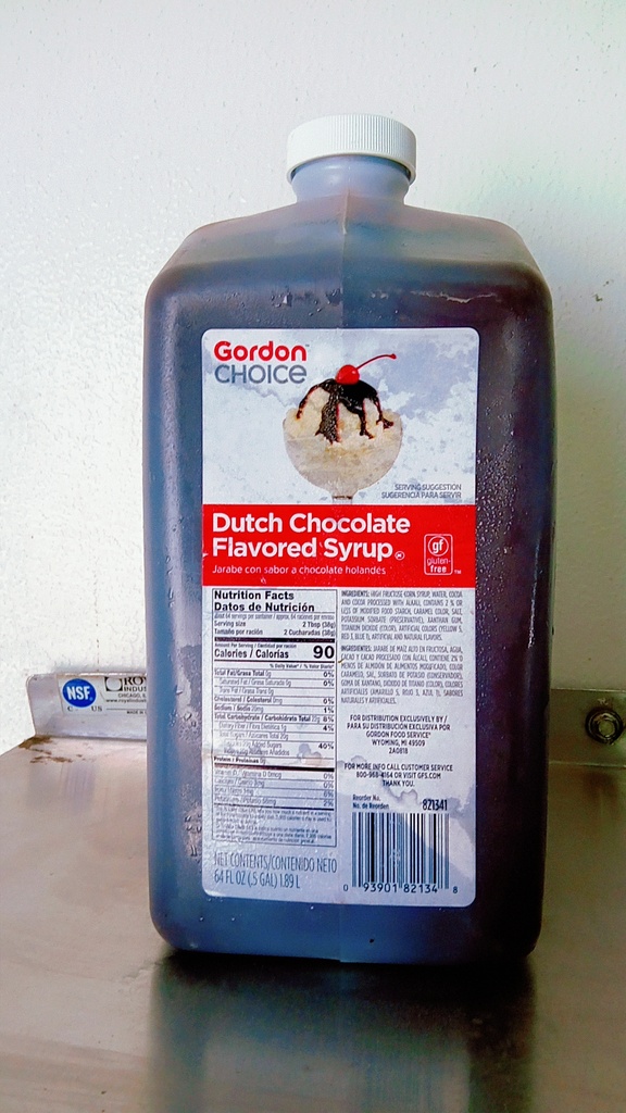SYRUP, Dutch, Chocolate, Flavored, Gordon Choice, 64 oz 