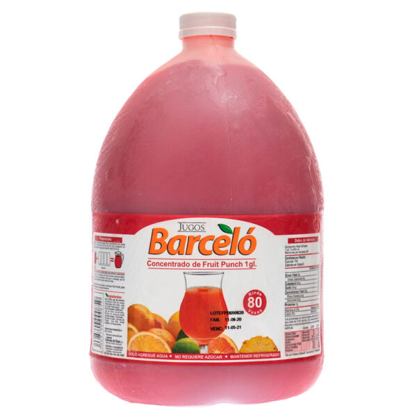 JUICE, Fruit, Punch, Concentrate, Barcelo, 128 oz