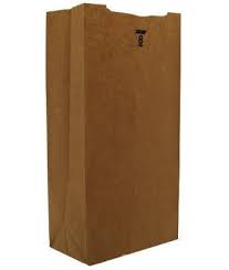 BAG, Paper, 8 lbs, Brown,# 18408, Duro, 6 1/8"x 4 1/8"x 12 7/16", 500 ct /-cs