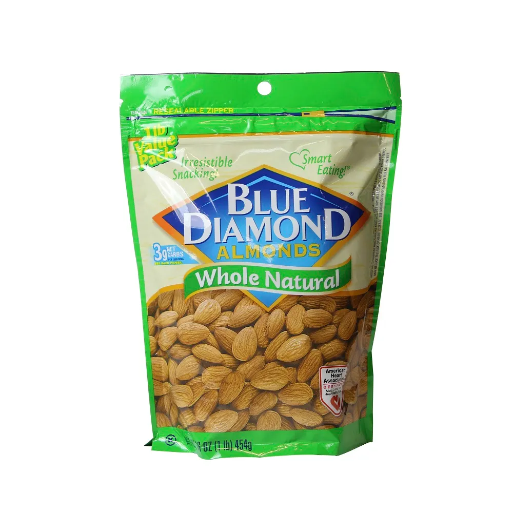 ALMONDS, Nuts, Natural, Blue Diamond, 16 oz