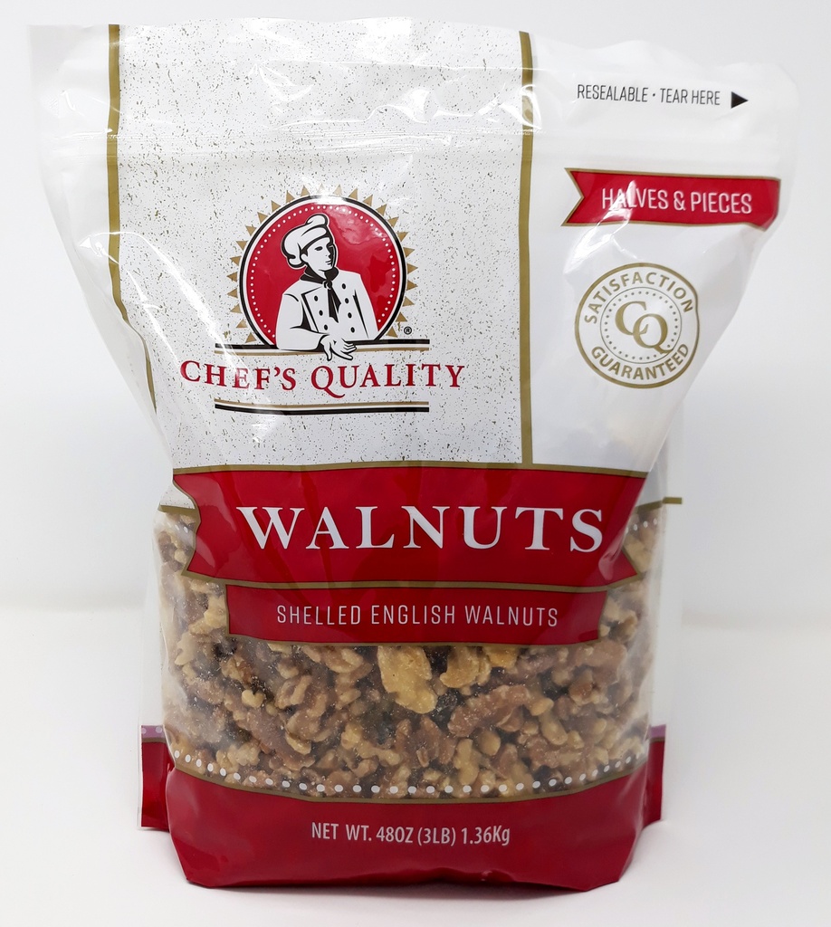 WALNUTS, Shelled, Cheff's Quality, 3 lb