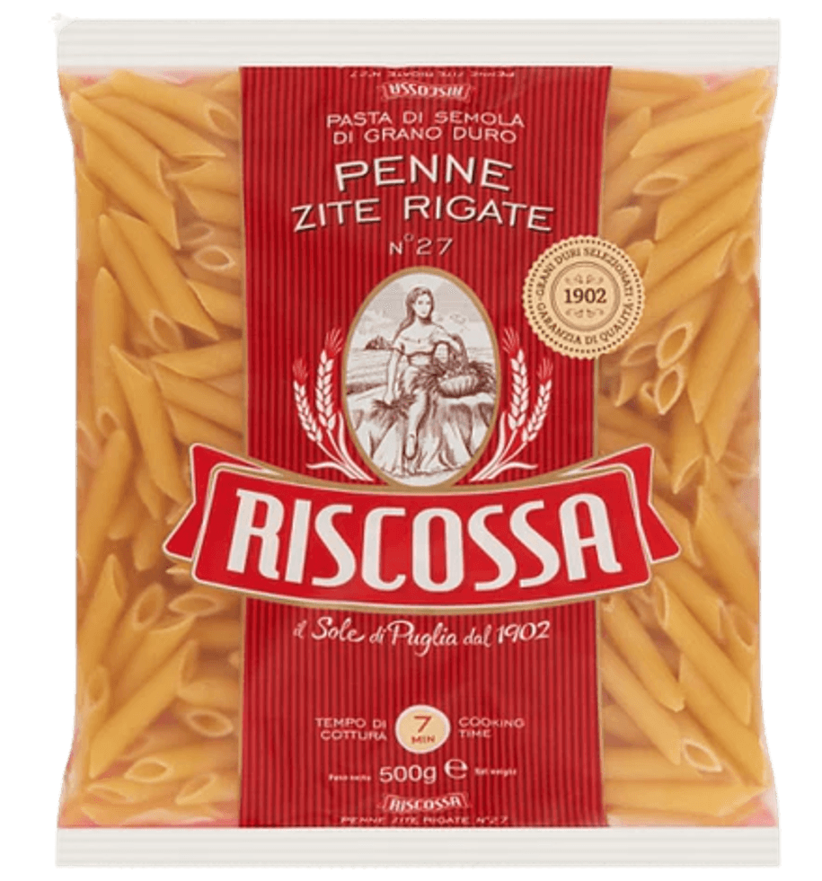 PASTA, Penne Rigate, #27, Zite, Riscossa, 500 g 