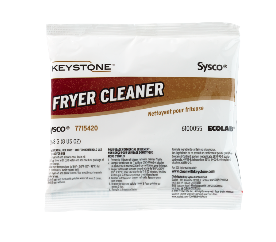 CLEANER, Fryer, 7715420, Keystone, Sysco, 8 oz