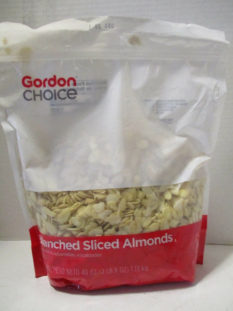 NUTS, Almond, Blanched, Gordon Choice, 40 oz 