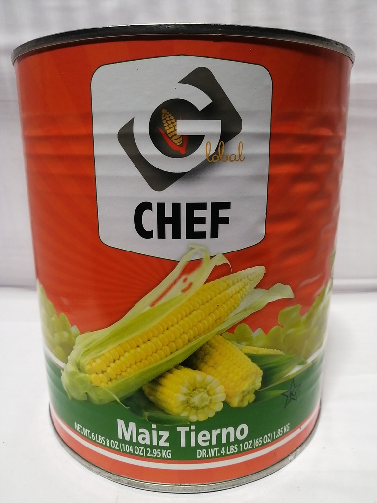 CORN, Whole, Kernel, Chef, Global, 6 lbs