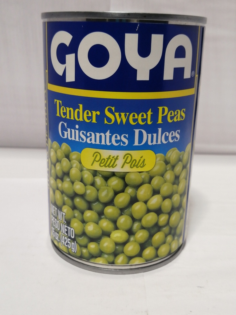 PEAS, Sweet, Tender, Goya, 15 oz   