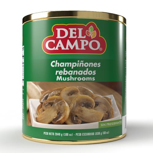 MUSHROOM, Champions, Sliced, Del Campo, 6-100 oz
