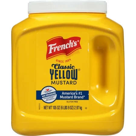 MUSTARD, Yellow, French's, 4-105 oz