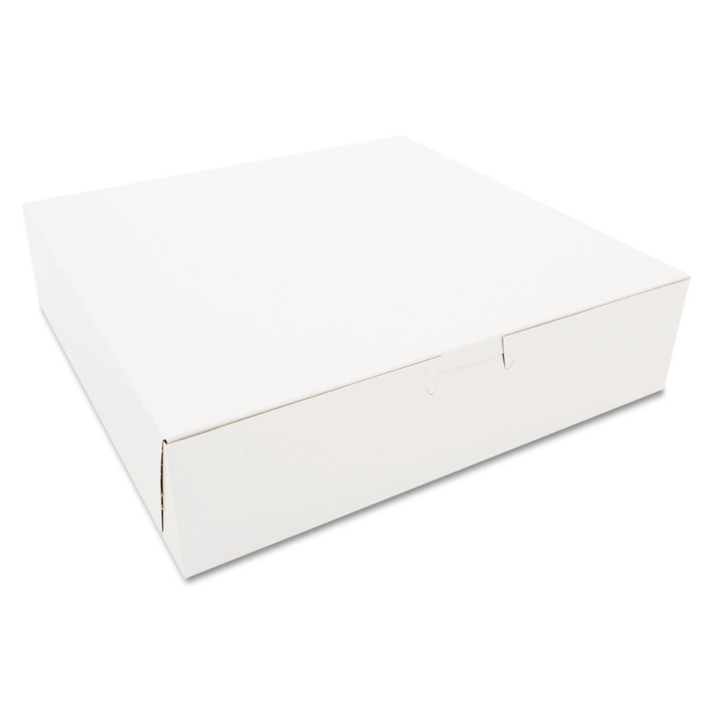 BOX, Cake, White, Carton, 10"x10"x 5", 100 ct /-cs 